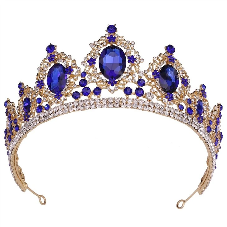 Headpiece Diamond Flower Design Crown Girls Women Tiaras Crystal Crown